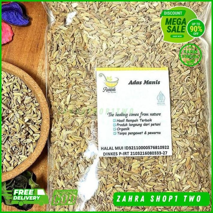 

ADAS MANIS KERING BERAT BERSIH PRODUK 50 GRAM TERJAMIN BEST