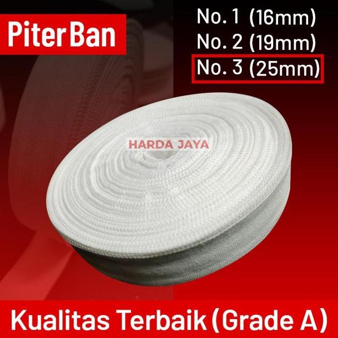 Piterban 25mm 1" inch | Pita Ban Veterban Dinamo Tali Guling Bantal