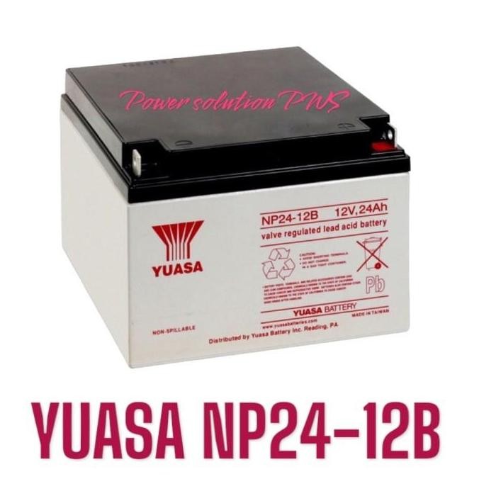 TERMURAH - Aki Battery Kering Yuasa NP24-12B 12V 24Ah, Yuasa Battery 12V 24Ah