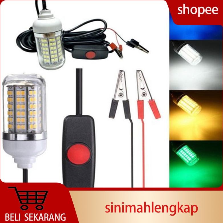Lampu bawah air Persediaan Menarik Ikan Lampu LED Dalam Air Umpan Ikan Umpan Cahaya untuk Memancing 
