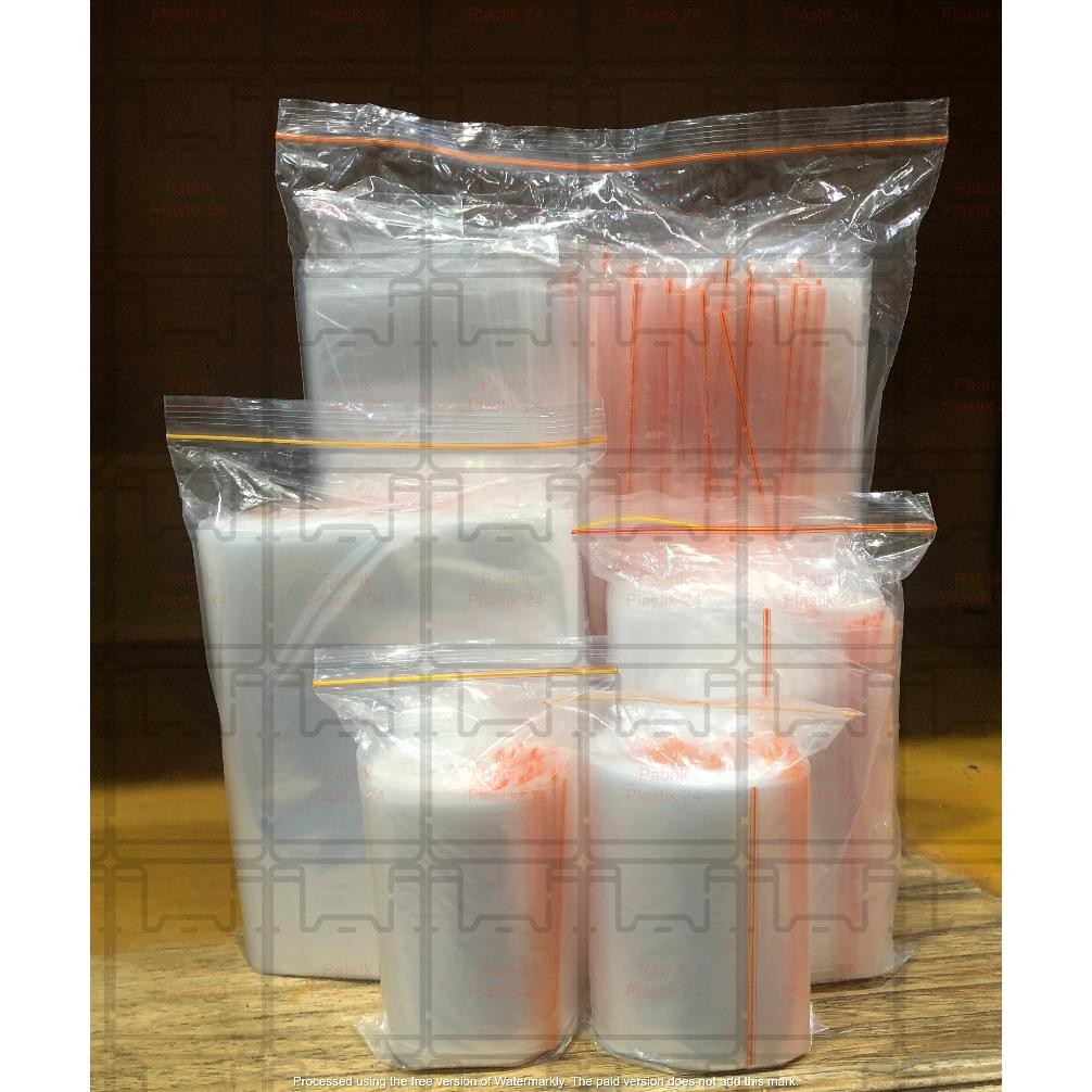 Gd-12 Plastik Klip Besar / Plastik Ziplock Besar / Plastik Klip Jumbo @100 Lembar