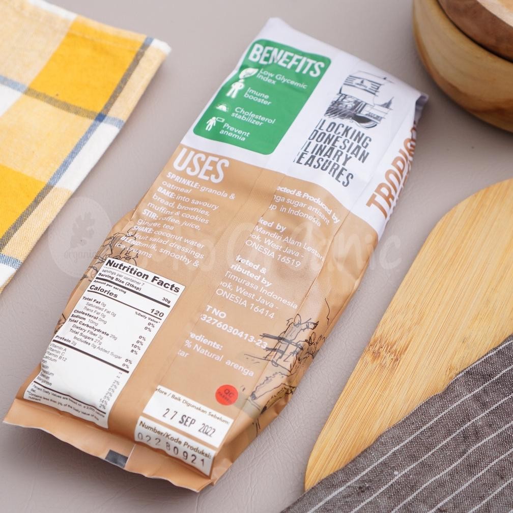 

Timurasa Arenga Sugar Powder (500gr) | Timurasa Crystal Arenga Sugar, Gula Aren Bubuk Natural, Gula Semut, Gula Kelapa Aren Original SV