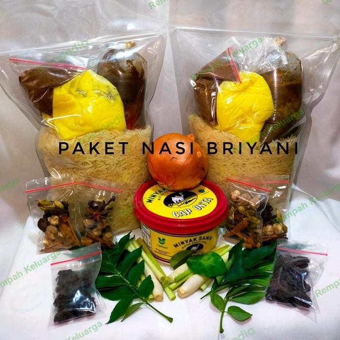 

beras basmati 1 kg lengkap dengan bumbu briyani/ siap masak