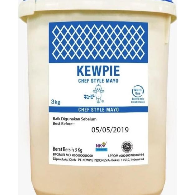 

Khas Jaya Kewpie Chef Style Mayo 3Kg Saus Mayonaise Mayonnaise 3 Kg