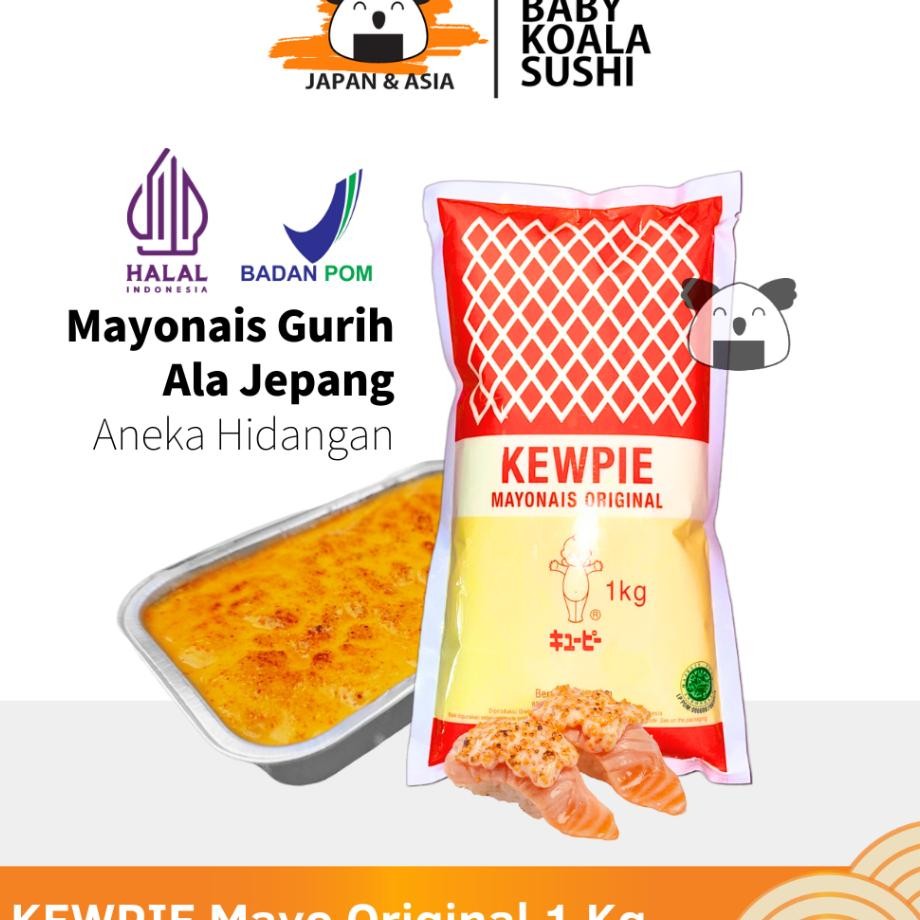 

Khusus Gojek Kewpie Mayo 1 Kg Mayonnaise Ala Jepang
