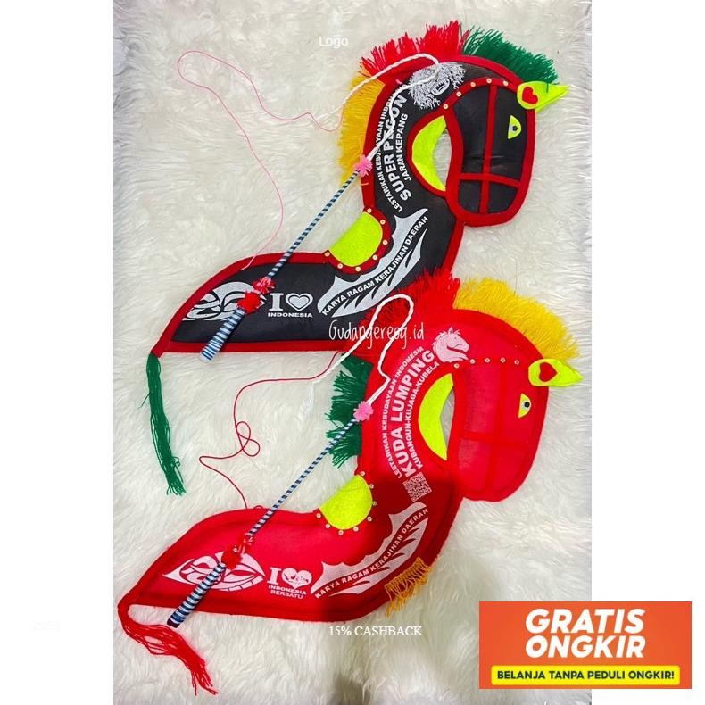 Kuda Spon + Pecut Jaranan Kepang Jaranan Pegon Kuda Kepang Mainan Kuda Lumping Kuda Ponorogo Jaranan