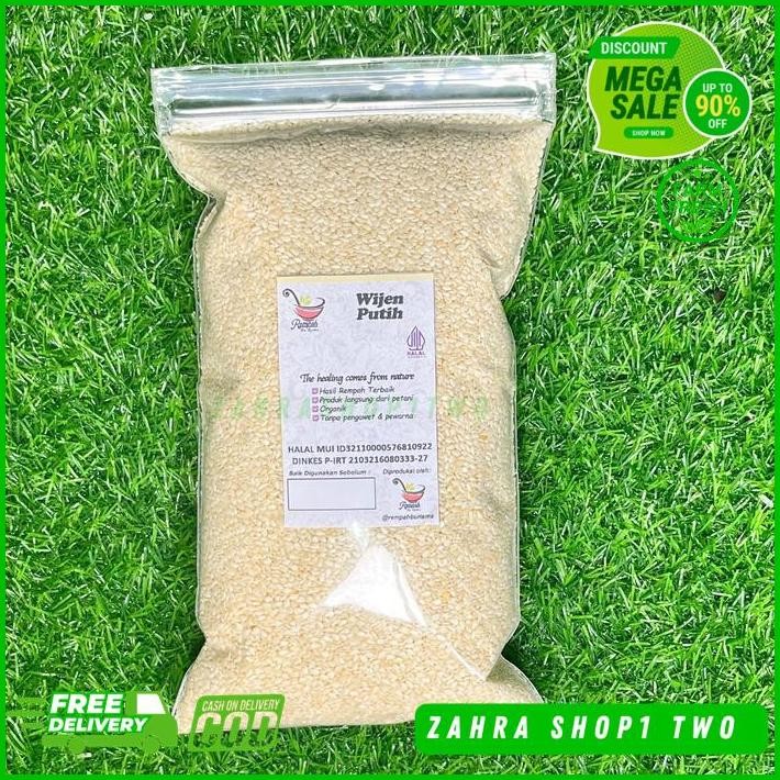

WIJEN PUTIH 500 GRAM WHITE SESAME SEEDS TERJAMIN BEST
