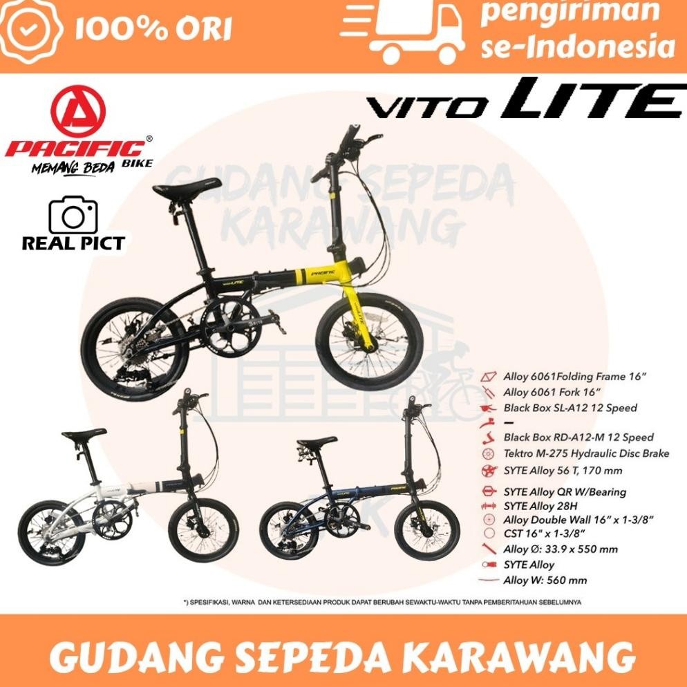 SEPEDA LIPAT 16" PACIFIC FOLDING PACIFIC VITO LITE