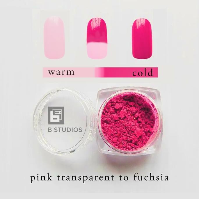 Bubuk Thermochromic I Pigmen Thermal I Perubahan Warna Oleh Suhu Nail Art Aksesoris Cat Kutek Polish