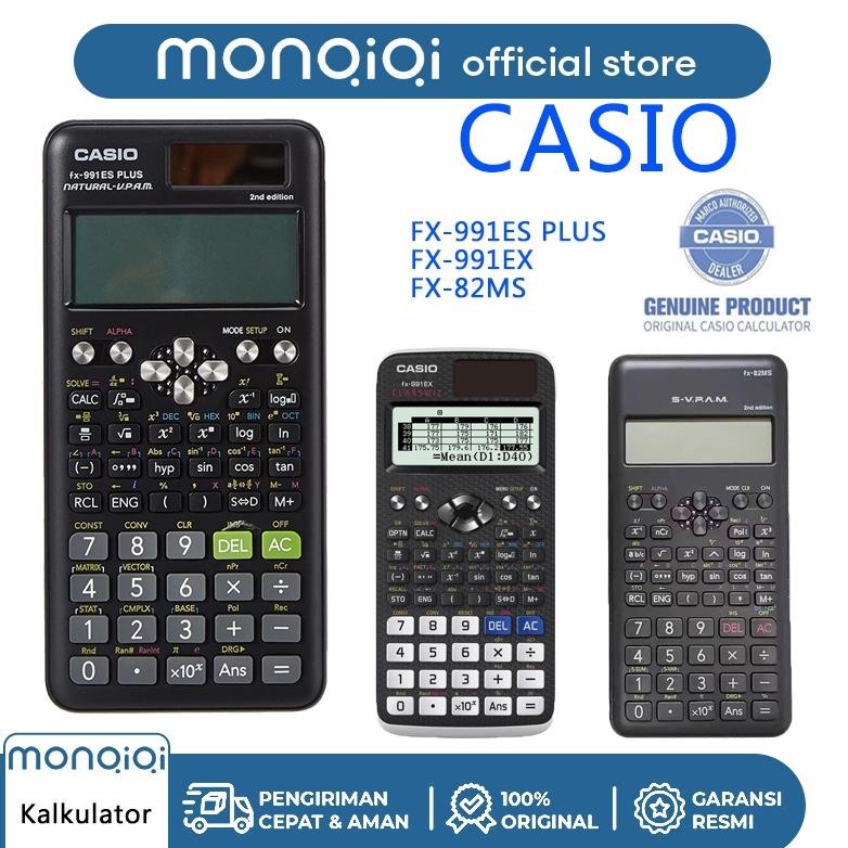 

Kalkulator Scientific Casio Ilmiah FX-991EX/991ES-Plus Calculator Scientific Casio Kalkulator Casio Scientific 417 Fungsi/Dua Sumber Tenaga Baterai Dan Tenaga Matahari/40 Konstanta Rumus