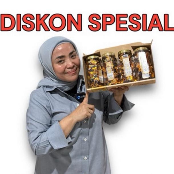 

Coastal Coklat Almond Musdalifah - 1 Kardus Cokelat Almond Isi 4 Toples D'King Exp 2025 Pilih Varian Im31