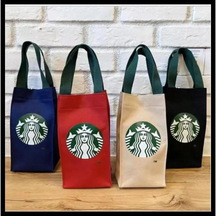 Tas Termos Black Canvas Tumbler Sarung Botol Minum Elastis Size Besar Terlaris