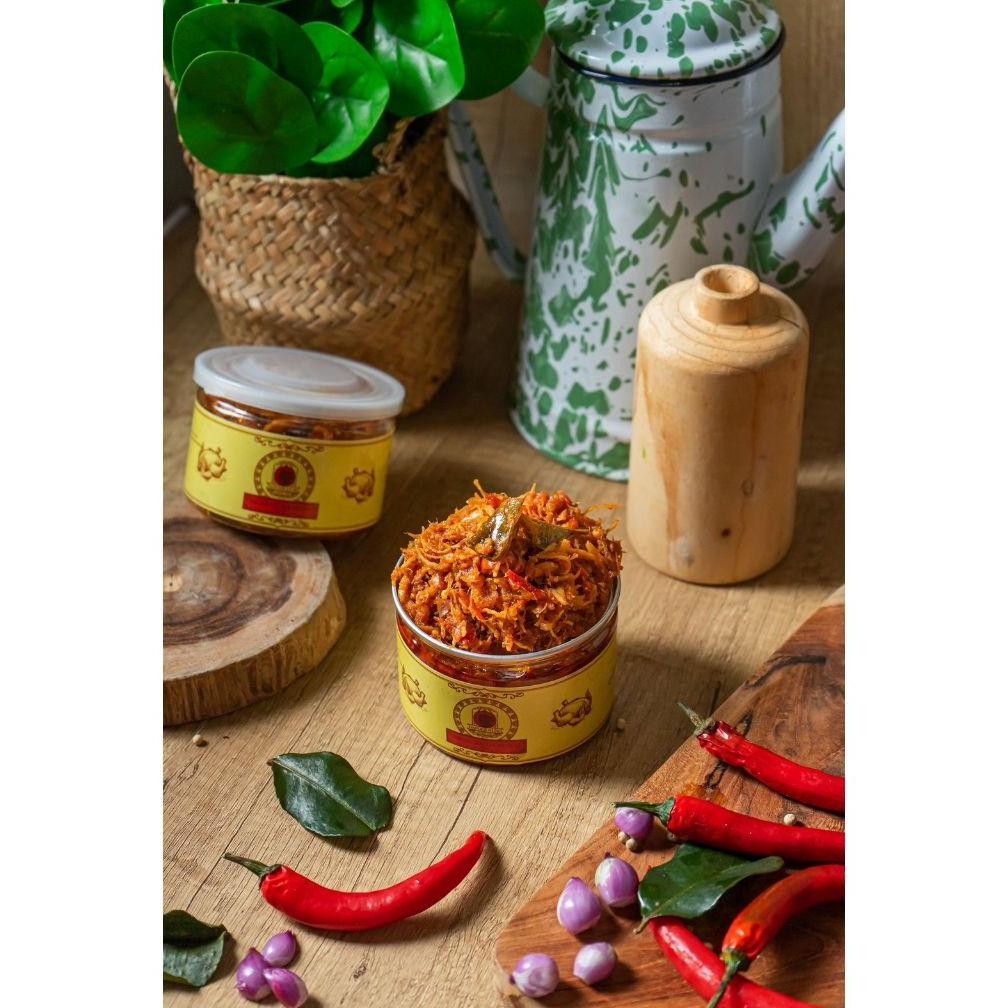 

Cod Dapoer Kuno - Oseng Ayam Suwir Pedas 250Gr Hg-24