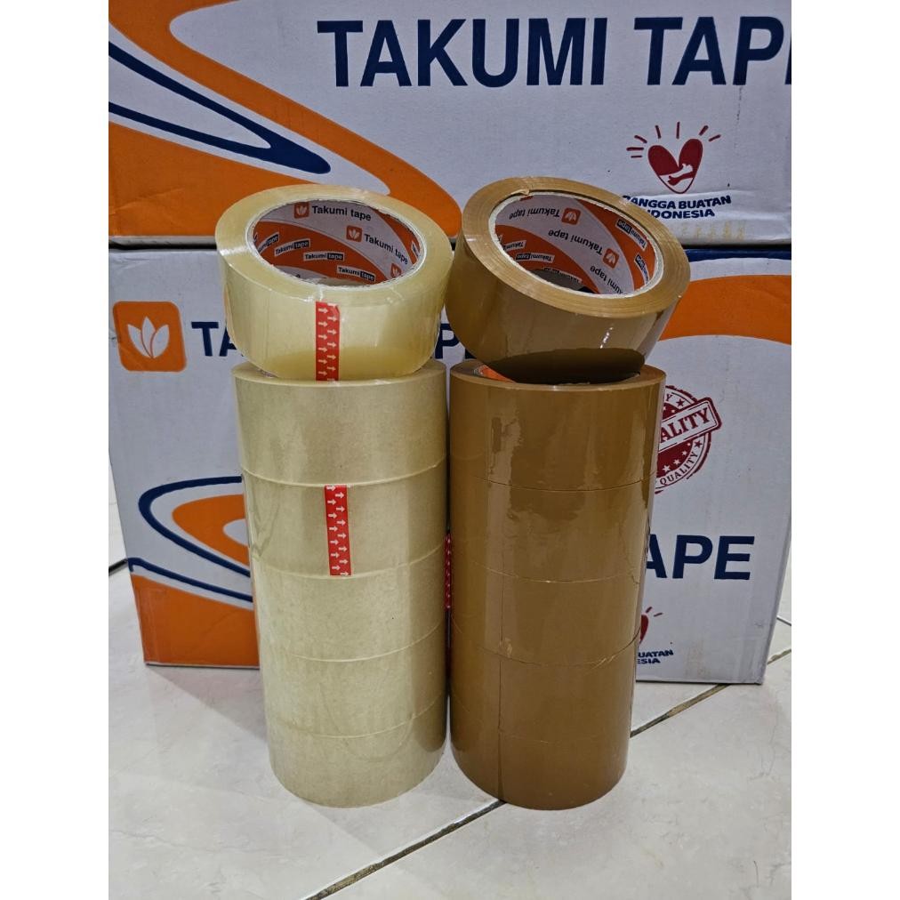 

JH8 LAKBAN 2 INCH x 100 YARD / LAKBAN 45mm 100YARD 2INCH / KUALITAS LAKBAN DAIMARU 1 SLOT 6 ROLL