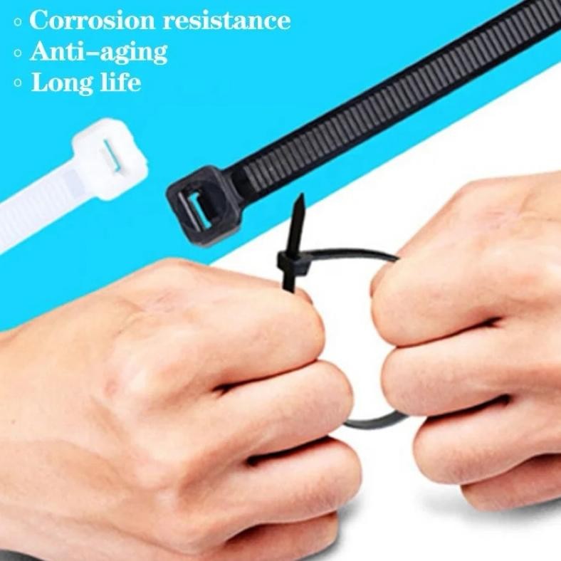 

JH8 Kabel Ties 40cm (400mm)PROMO TERMURAH Cabel Tie Putih dan Hitam