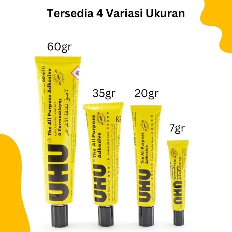 

JH8 Lem UHU Cair 7ml/ Lem Cair Serba Guna/ 1 pack isi 10pcs