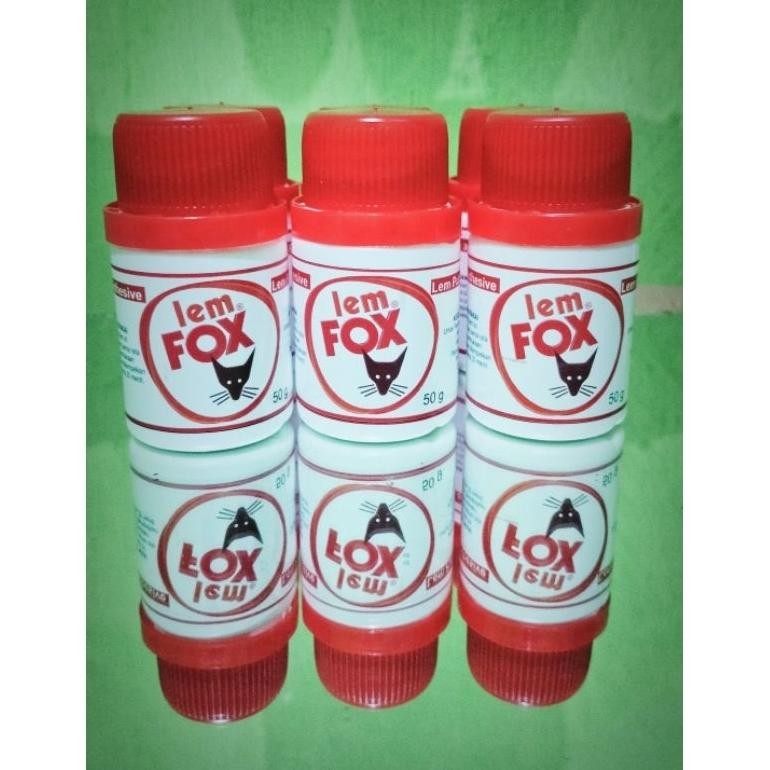 

JH8 LEM FOX PUTIH 50g (1 Lusin) Grosir / LEM KERTAS / LEM KARTON / LEM SEKOLAH