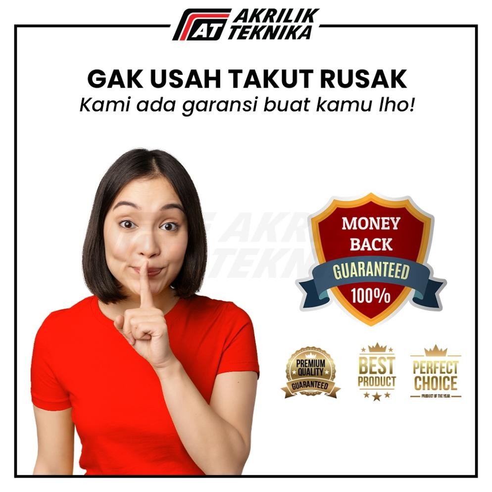 

JH8 Tempat Brosur A4 2mm / Akrilik Tent Card Landscape - Tipe L