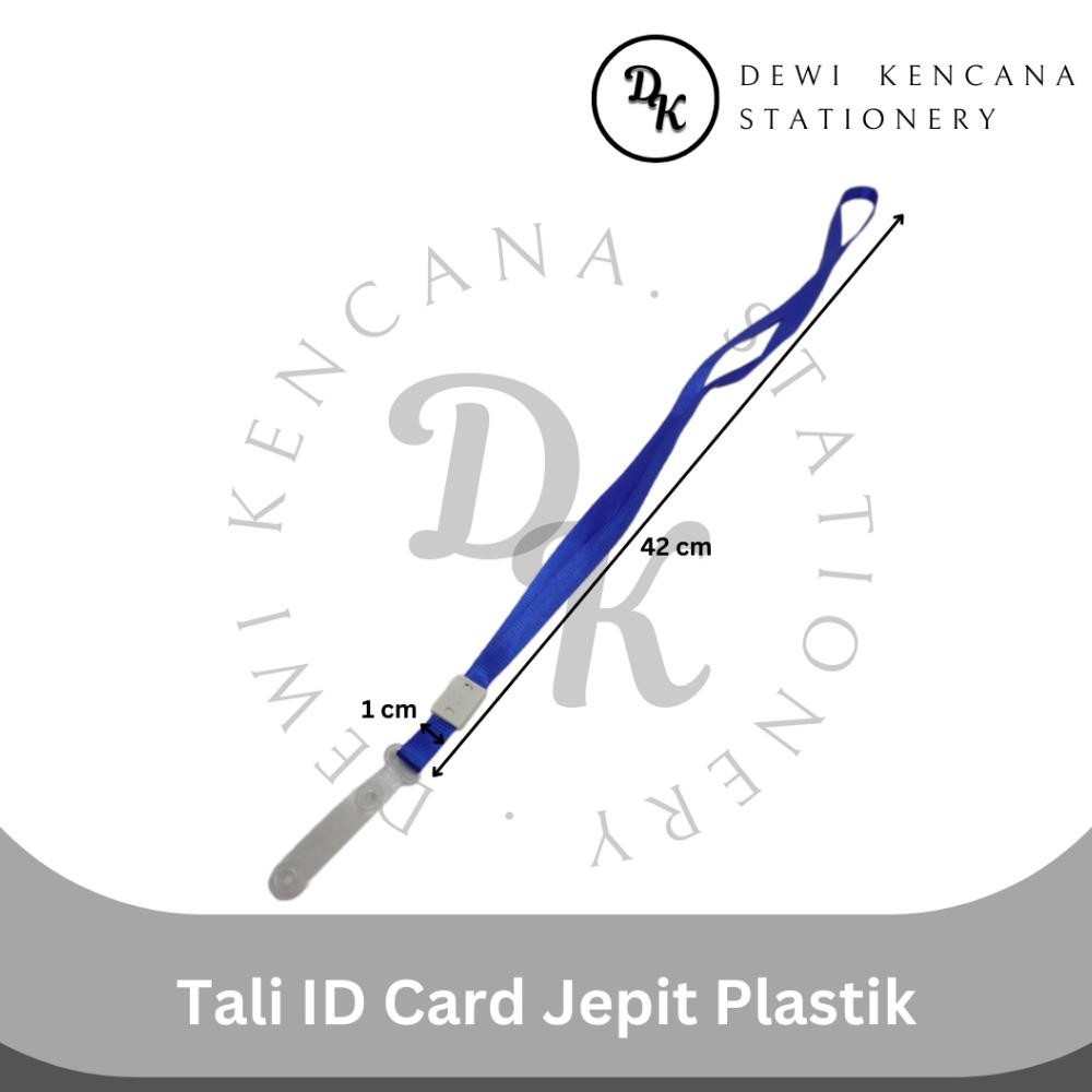 

JH8 Tali ID Card Jepit Plastik 1 Bal Isi 100 Pcs / Lanyard ID Card