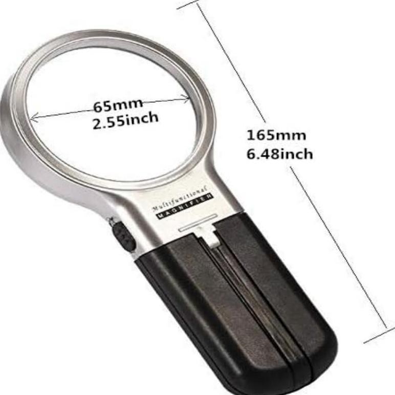 

JH8 3in1 Kaca Pembesar Lampu Led Multifungsi Loupe 3X Dapat Dilipat