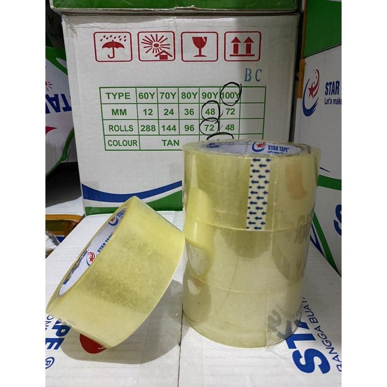 

JH8 Lakban Bening 90 yard x 45 mm Star Tape (PER-DUS)