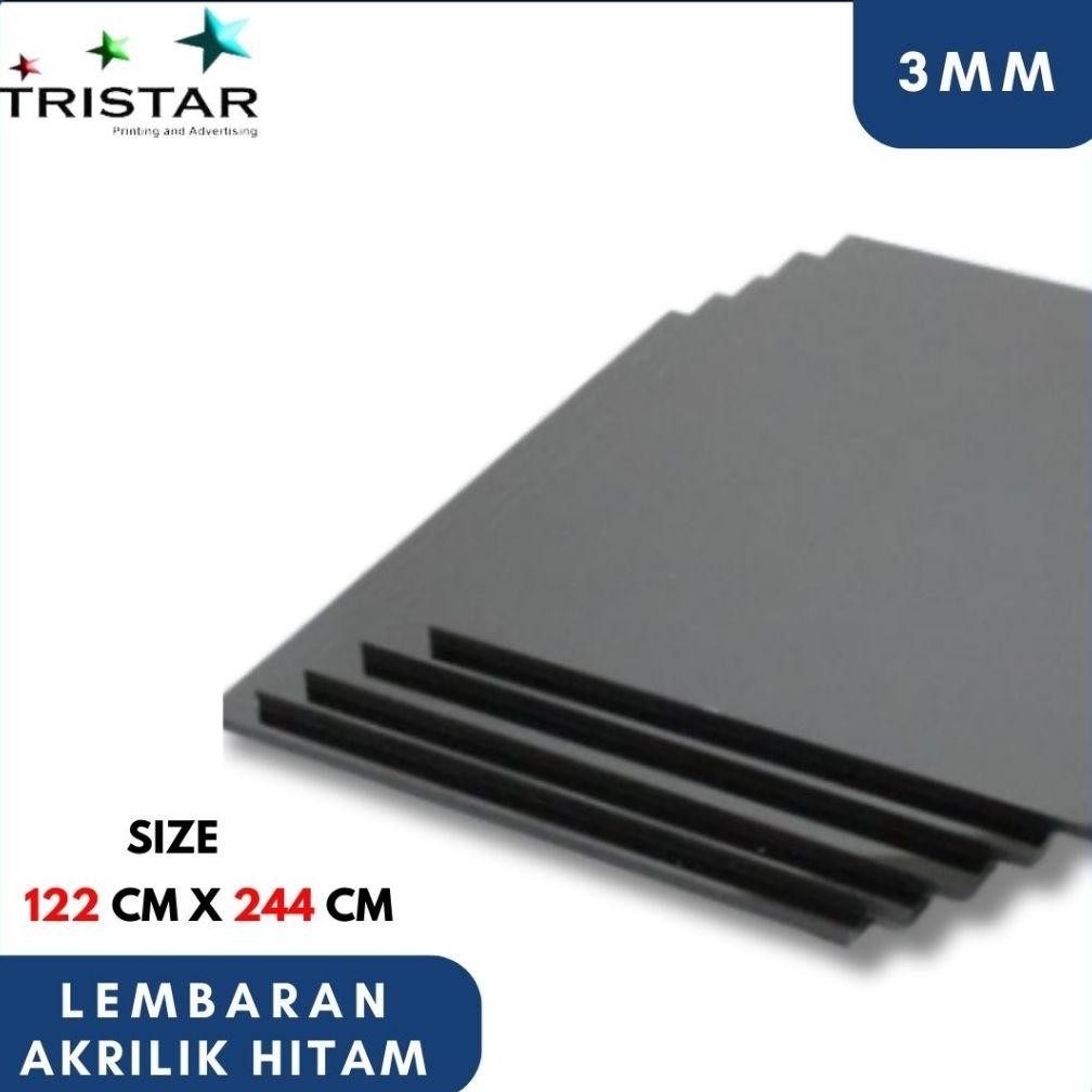 

JH8 Akrilik/Acrylic/Hitam Solid 3mm Star Royal Ukuran 122cmx244cm