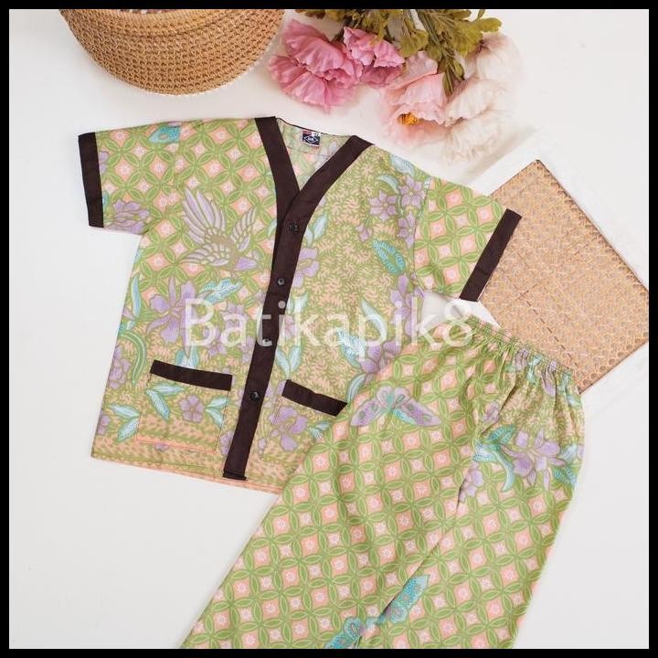 Terlaris [3 PASANG] PIYAMA BATIK ANAK / BATIK ANAK / PIYAMA ANAK / BAJU TIDUR / lengan pendek celana