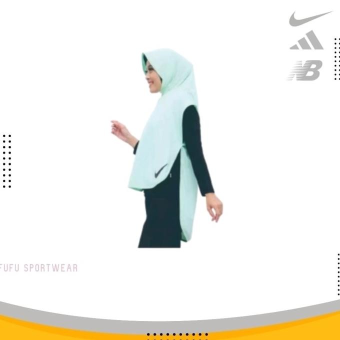 Jilbab Olahraga Menutup Dada Hijab Olahraga Panjang Bergo Sport PS