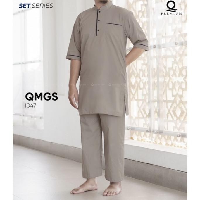 Baju Gamis Pria Setelan Dengan Celana Qomishu Pakistan Dewasa Big Size