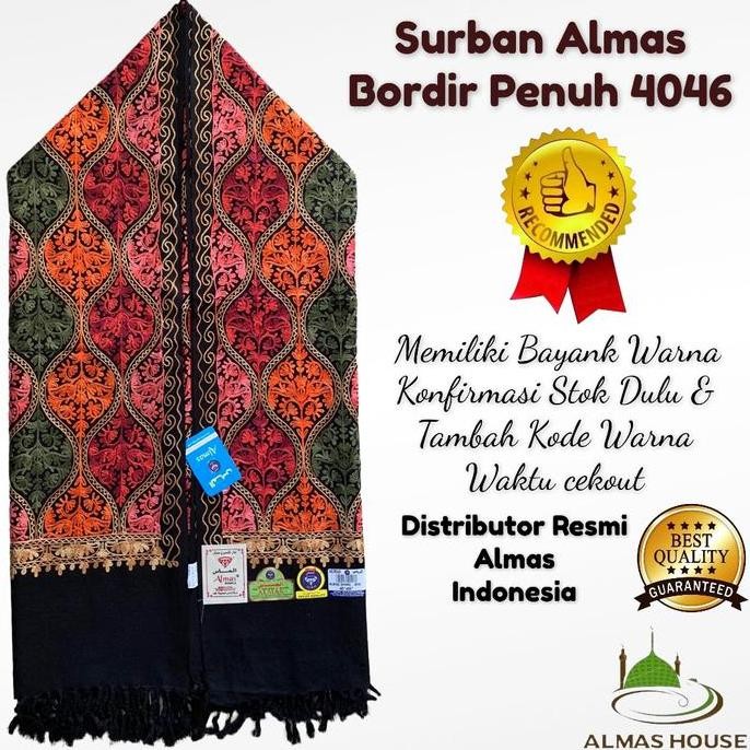Sorban Premium Kashmiri Bordir Sulam | Shawl Almas 4046