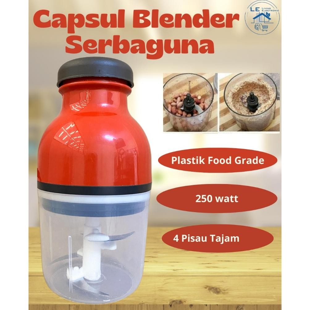 Hang Yan Blender Kapsul Electric 450 ML Blender MPASI Blender Chopper Jus Dan Penggiling Daging
