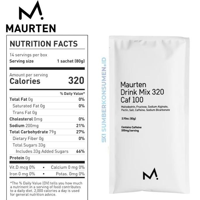 

Maurten Drink Mix 320 & Caf 100 Box Of 14Pc / No Caffeine Kafein Sports Fuel Energy Kualitas Terbaik Harga Termurah