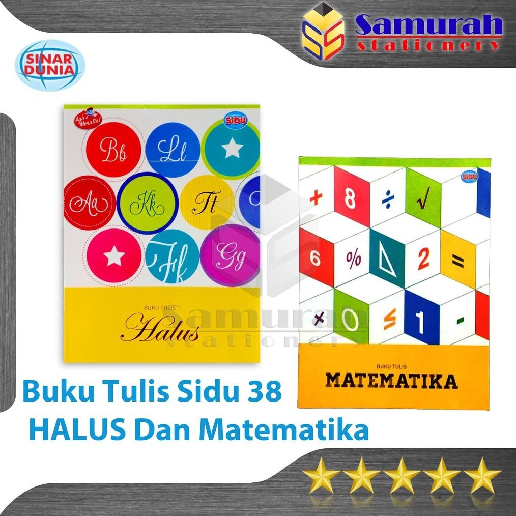 

JH8 Buku Tulis Sidu 38 Lembar Garis 3 / Matematika Kotak / sinar dunia 38 STM HLS
