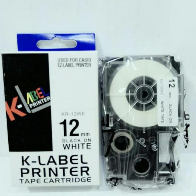 

K Label Printer 12Mm - Use Compatible Casio Ez Label Tape 12 Mm Kualitas Terbaik Harga Termurah