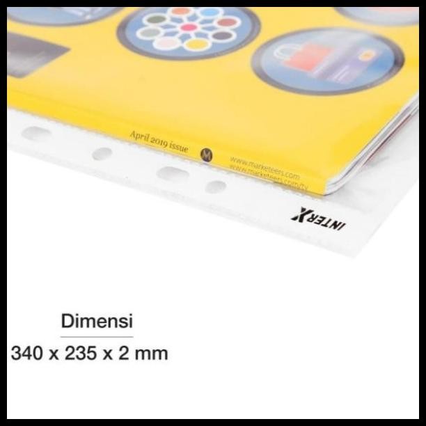 

Terlaris Sheet Protector / Plastik Pp Pocket Folio Inter X Folder.Isi 100 Lbr Good Quality