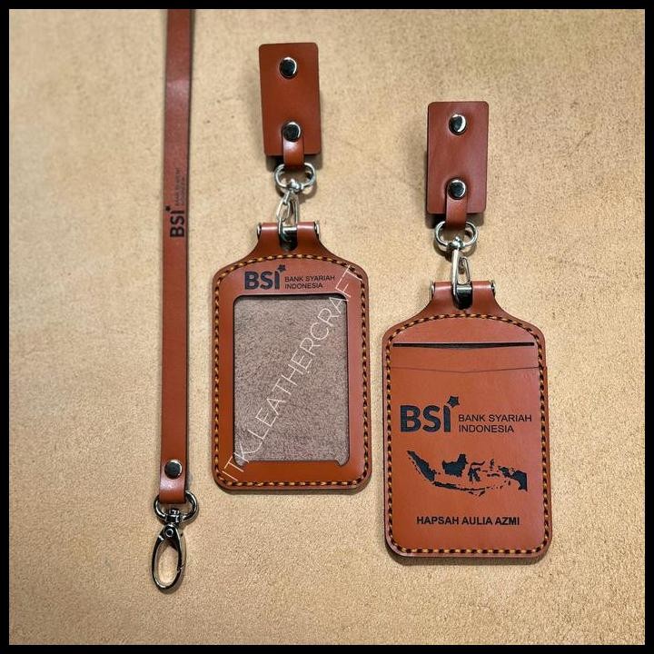 

Terlaris Lanyard Id Card Kulit Asli Good Quality