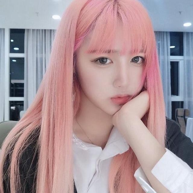 Wrambut Panjang Wanita Pink Kostum Anime Cosplay Jepang