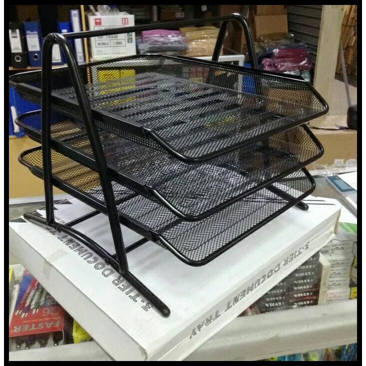 

Terlaris Paper Tray Besi ( 3 Susun) Good Quality
