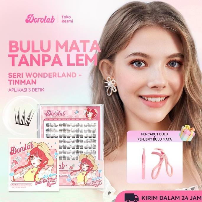 DOROLAB Wonderland SeriesTinmanBulu mata palsu pemula bebas lem tidak perlu menggunakan lem bulu mat