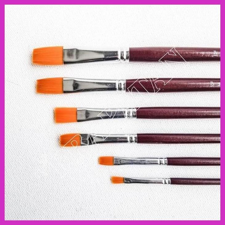 

( SEKOLAH / LUKIS ) READY KUAS JOYKO BR-4 / JOYKO FLAT BRUSH / KUAS LUKIS JOYKO SET 6 (SENI / MENGGAMBAR / ART / KERAJINAN ) GOOD QUALITY