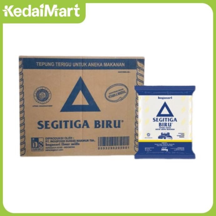 

Tepung Terigu Segitiga Biru 500 Gram Dus