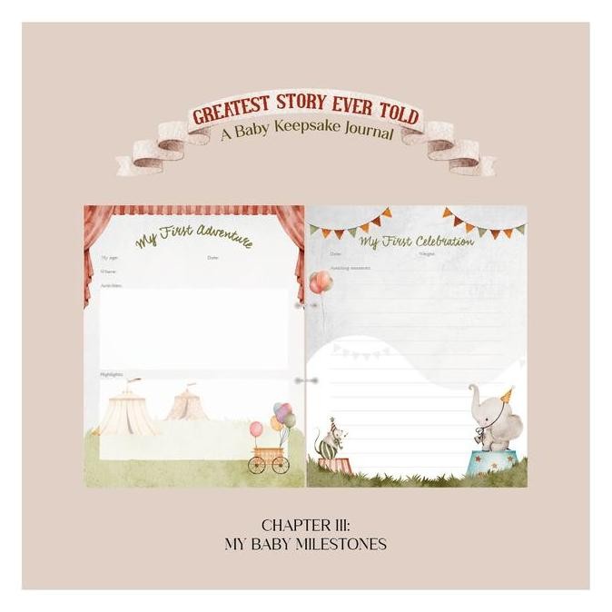 

Paperie Lab - Baby Keepsake Journal Album Foto Bayi Books