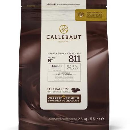 

Callebaut 811 Dark Balance 55% 500 Gr Choco Couveture Chocolate Coin