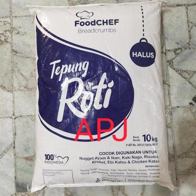 

Tepung Roti Breadcrumbs Mix Halus Food Chef 10Kg