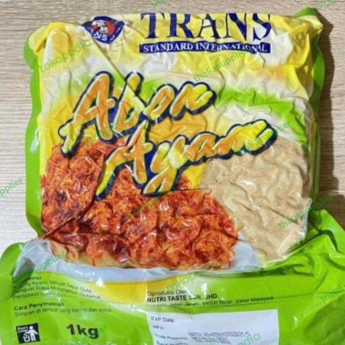 

Trans Abon Ayam Manis Asli 1Kg, Enak Halal 100% U/ Isian, Topping Dll