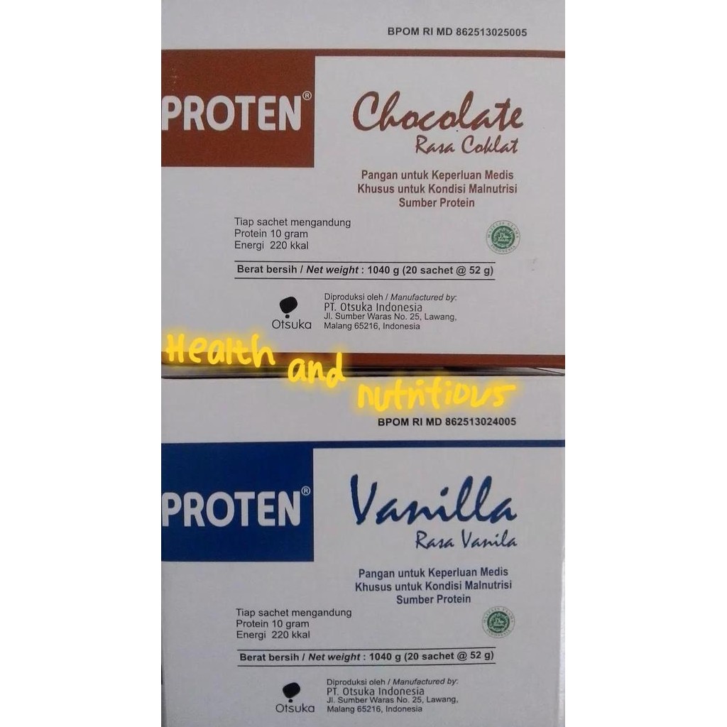 

Proten Kedelai Vanila & Coklat Ukuran Box