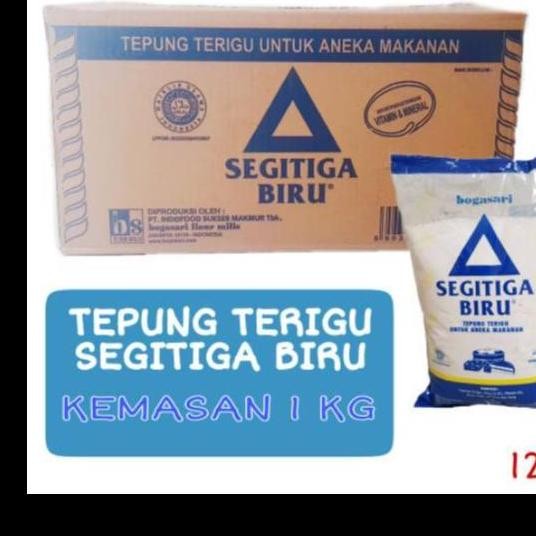 

Terigu Segitiga Biru Kemasan 1Kg Isi 12Pack Per Dus