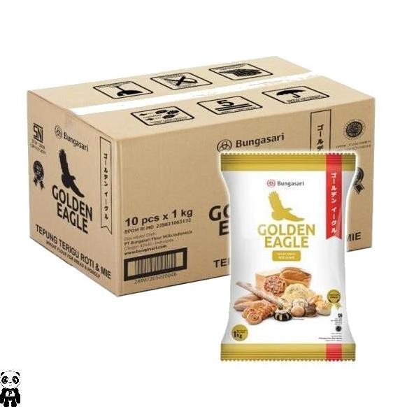 

Golden Eagle 1 Dus Isi 10 Pcs X 1Kg Tepung Terigu Protein Tinggi