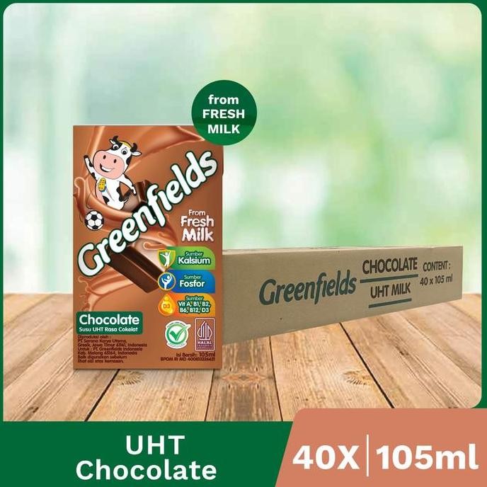 

[Lebih Hemat] Susu Greenfields Uht Chocolate 105 Ml X 1 Karton