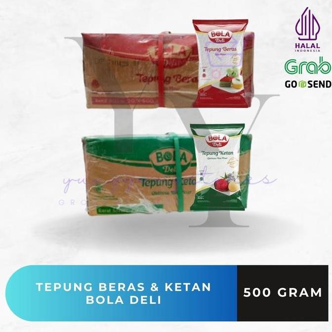 

1 Dus Isi 20 Bungkus Tepung Beras / Ketan Bola Deli 500 Gram